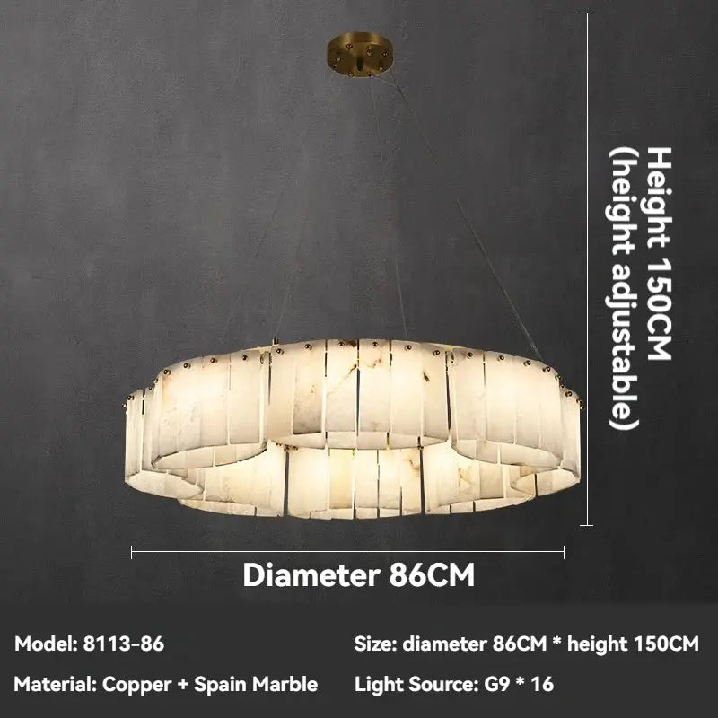 Marble Luxury Designer Chandelier — alternate product view 15