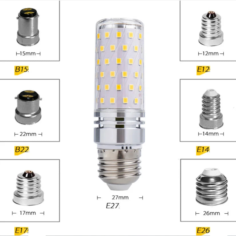 LED corn bulb product view for chandelier and pendant light fittings