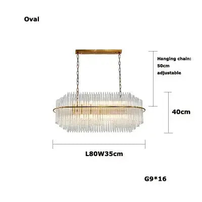 Crystal Designer Oval Round Chandelier — alternate product view 11