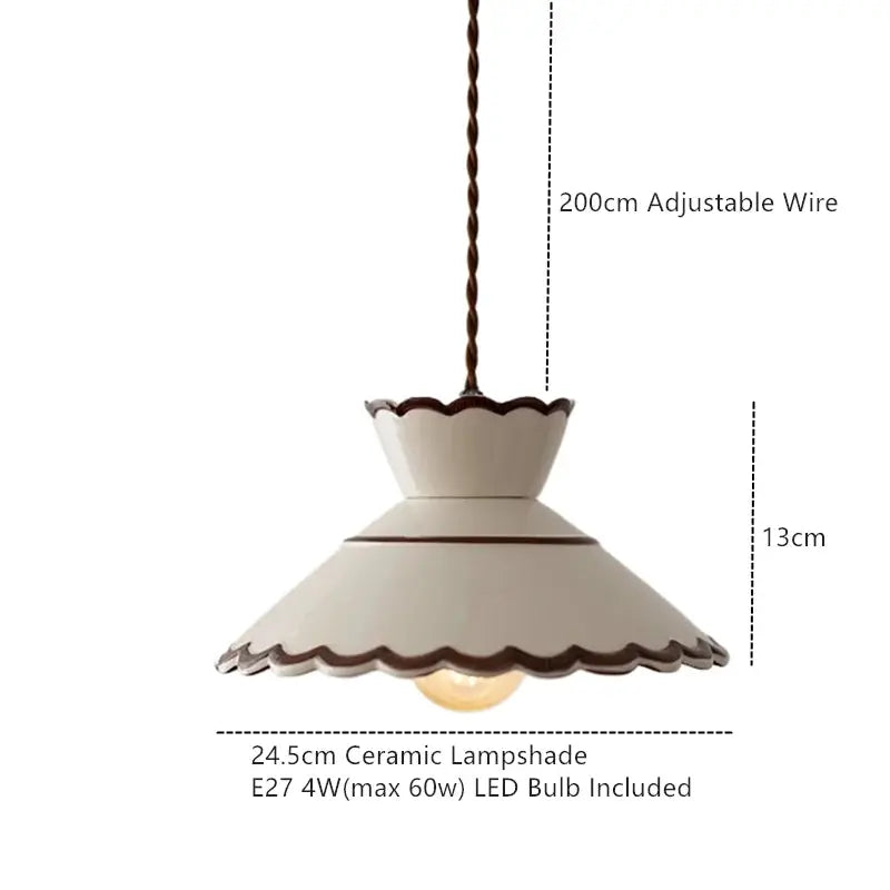 Ceramic Vintage Pendant Light — alternate product view 8