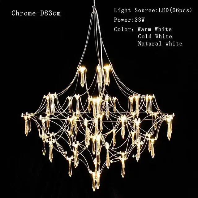 Abstract Design Crystal Cube Chandelier — alternate product view 8