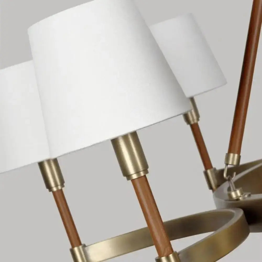 Iron Brass Nickel Finish Chandelier — alternate product view 2