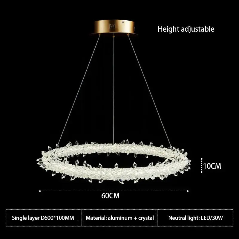 Modern Ice Cone Chandelier — alternate product view 12