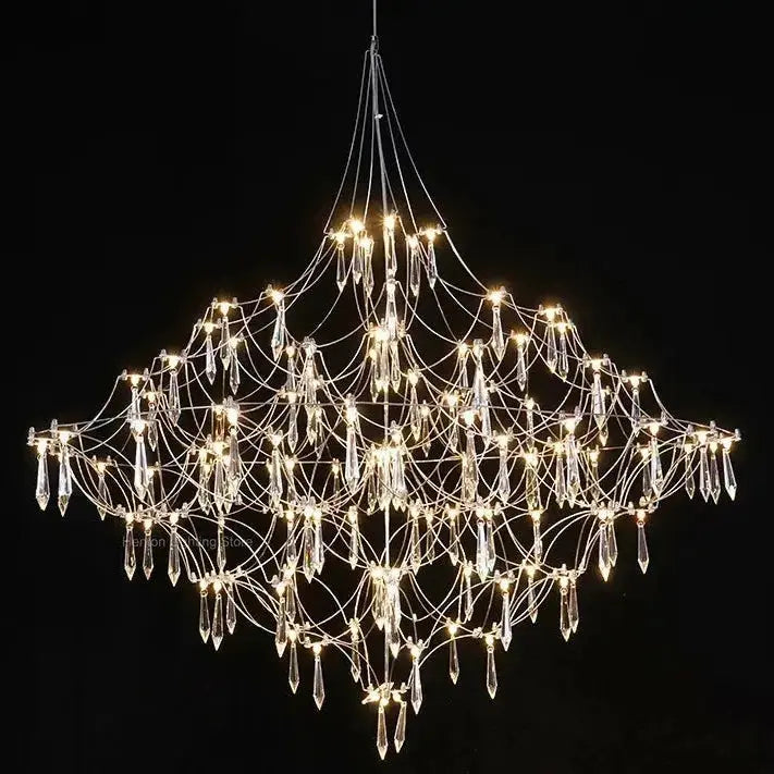 Abstract Design Crystal Cube Chandelier — alternate product view 7