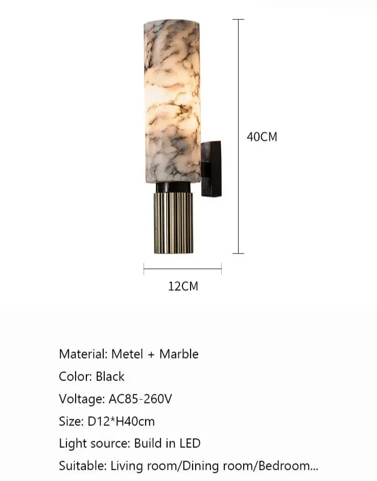 Modern Luxury Natural Marble Lamp — alternate product view 6