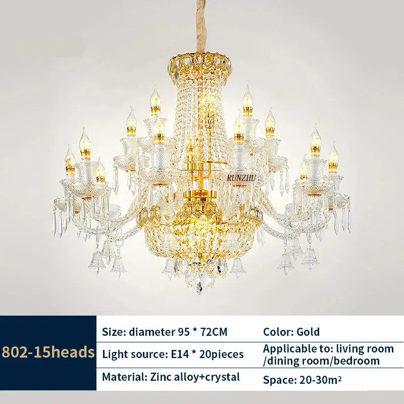 European Style Crystal Chandeliers — alternate product view 8