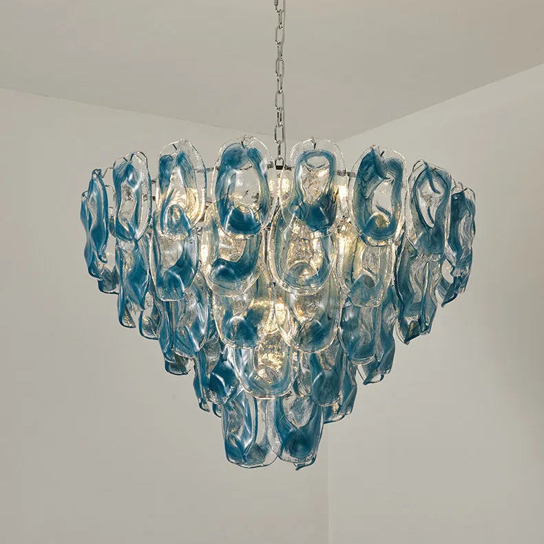 Celina French Style Tiered Glass chandelier, product gallery image 11 of 11