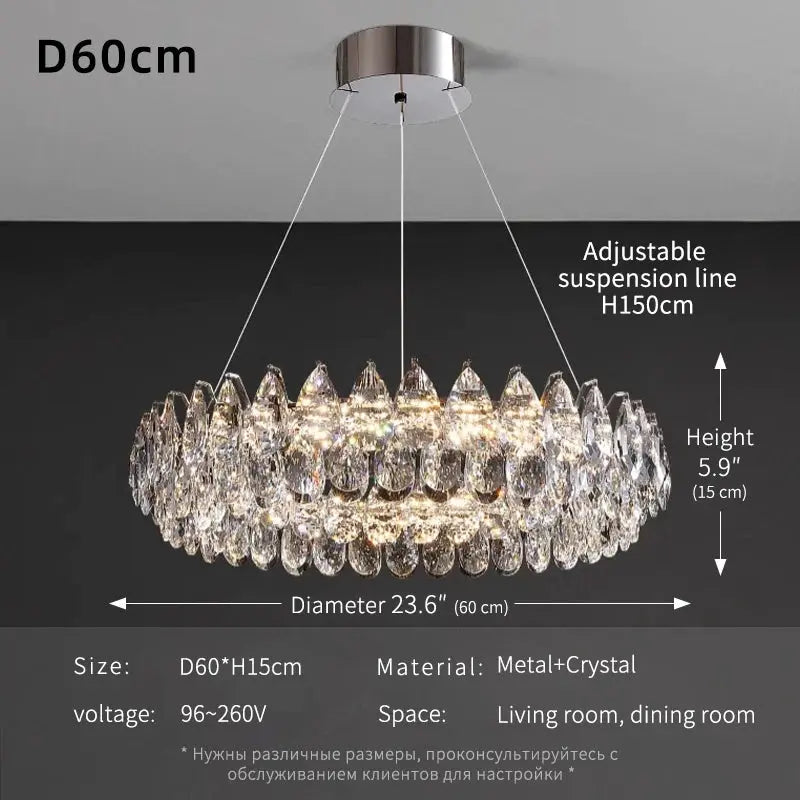 Luxury Crystal Bedroom Chandelier — alternate product view 9