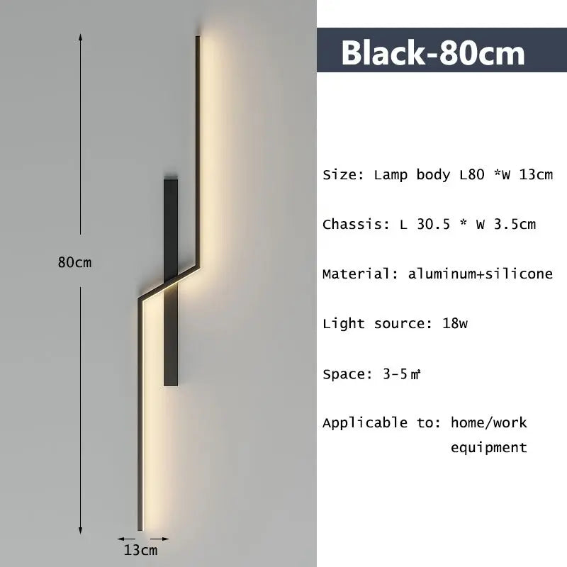 Minimalist Line Strip Wall Lamp — alternate product view 10