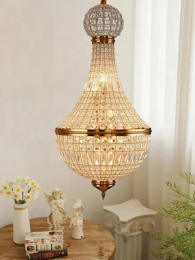 British Style Crystal Vintage Chandelier — alternate product view 3