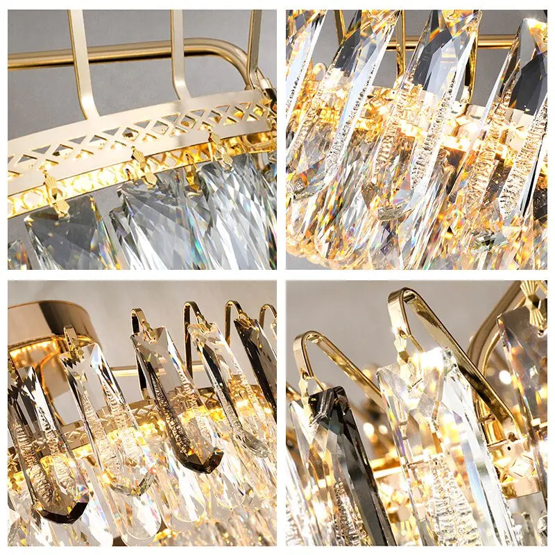 Crystal Modern Design Straight Chandelier — alternate product view 8