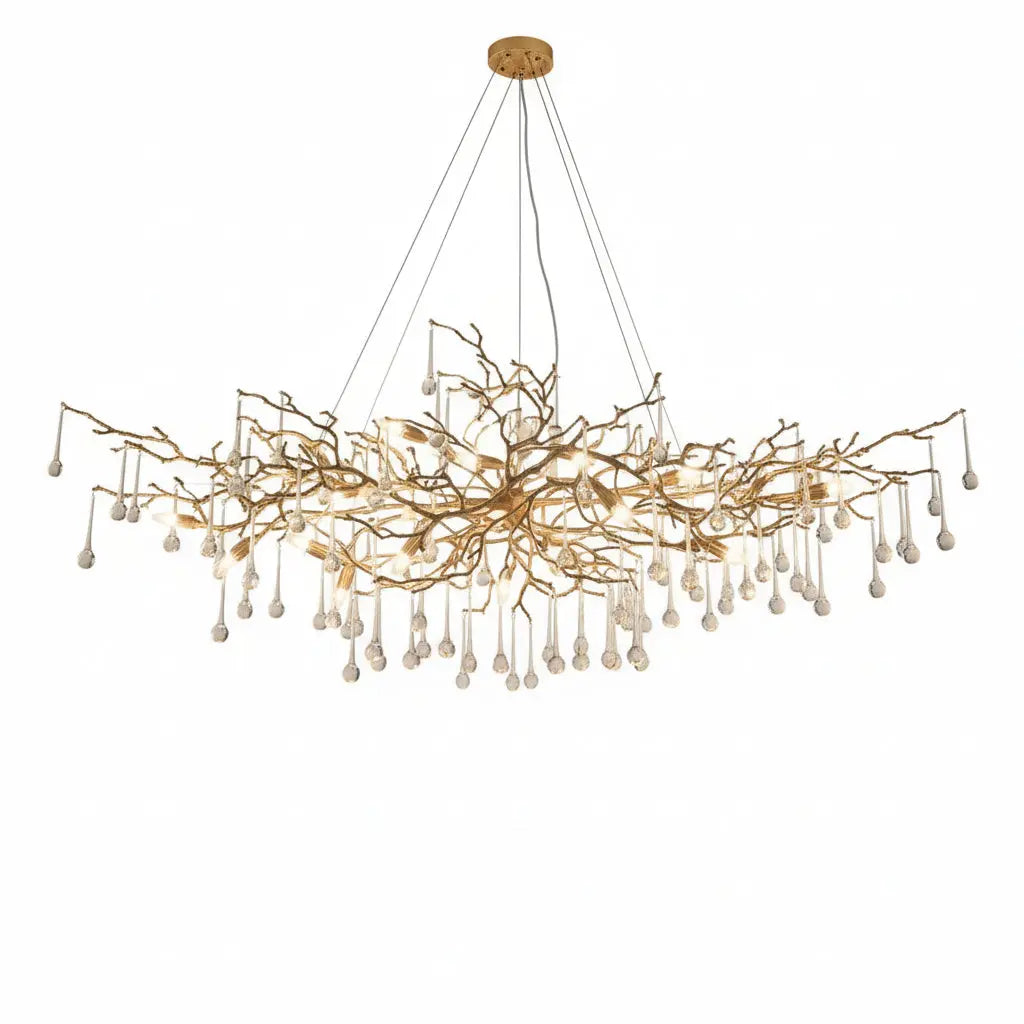 High-end Branch Water Drop Chandelier — alternate product view 1