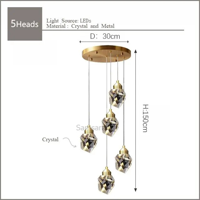 Iris Copper Designer Pendant Light — alternate product view 9