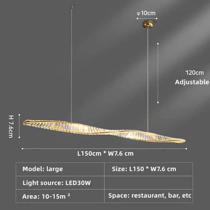 One Spiral Luxury Chandelier — alternate product view 8