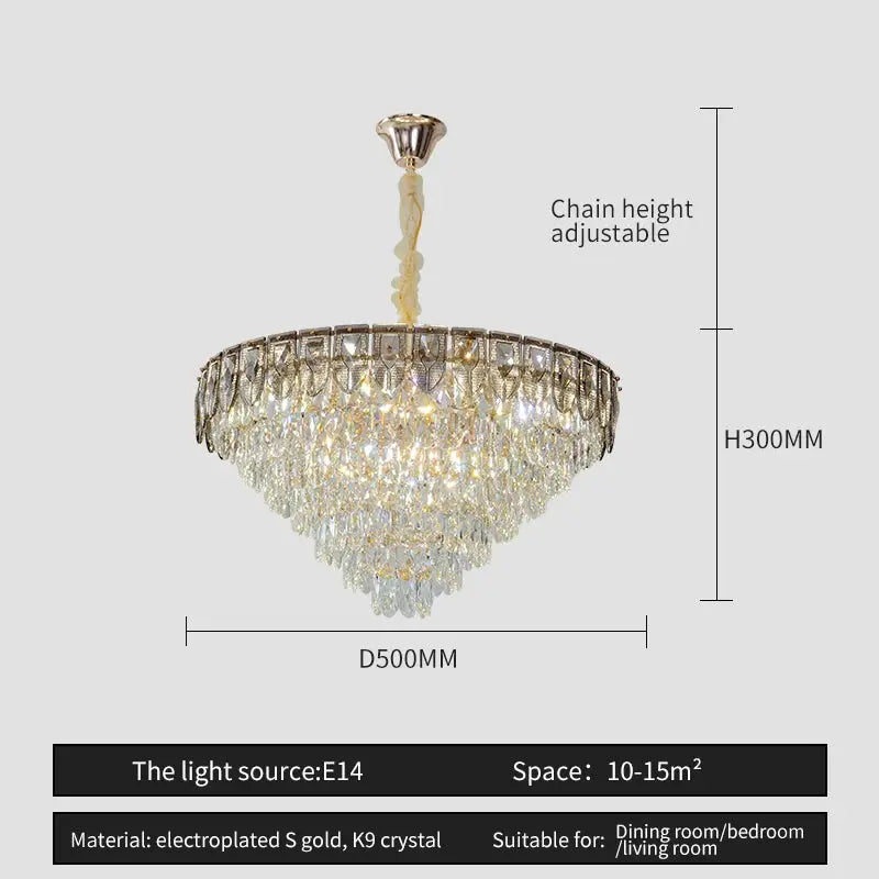 Crystal Chandelier Post-Modern Luxury Lighting — alternate product view 11