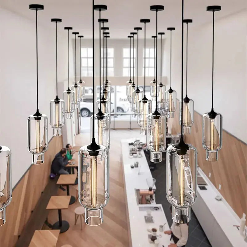 Clear Glass Pendant Light — alternate product view 1