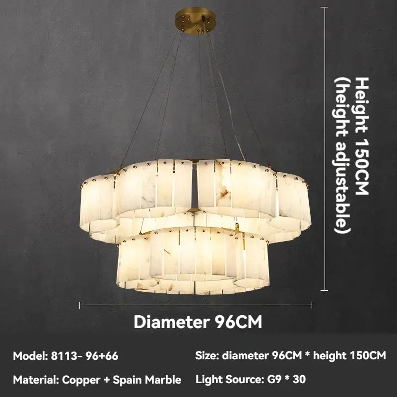 Marble Luxury Designer Chandelier — alternate product view 7