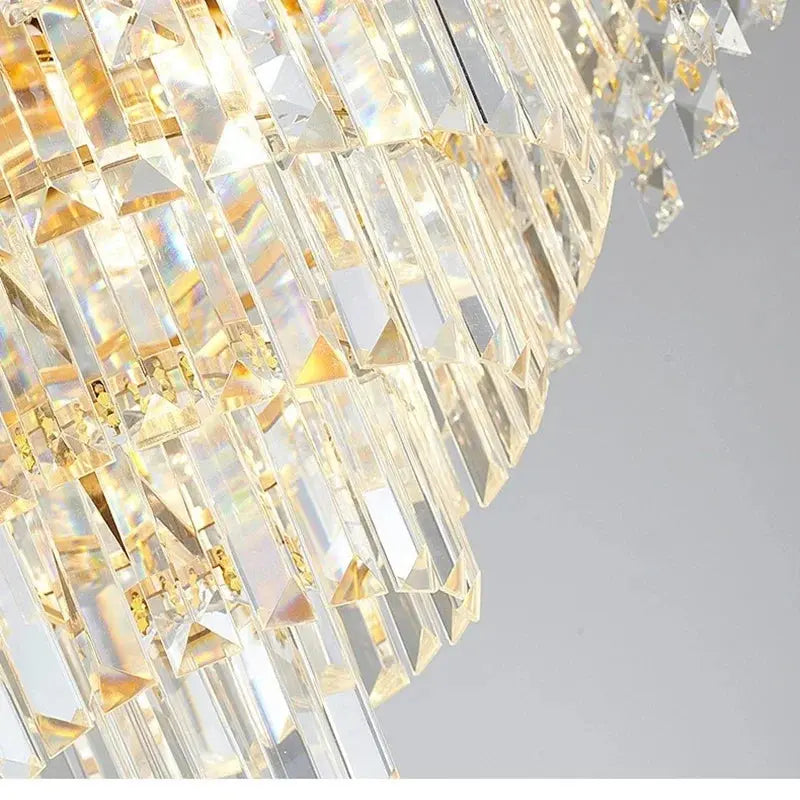 Modern Luxury Stairs Large Crystal Chandeliers — alternate product view 4