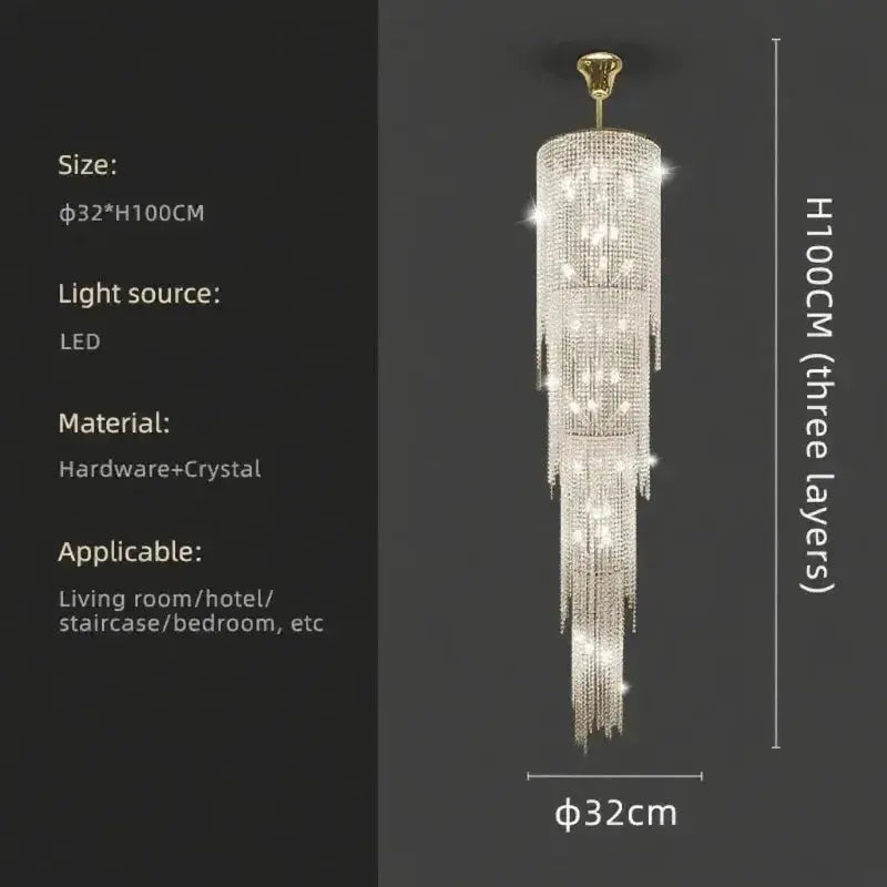 Luxury High Ceiling Chandelier — alternate product view 13
