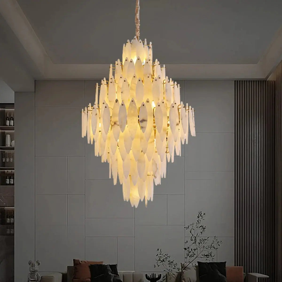 Villa Loft Bedroom Designer Marble Chandeliers — product view