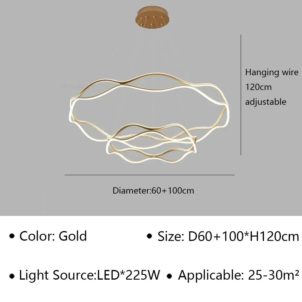 Luxury Ring Hanging Lamp — alternate product view 14