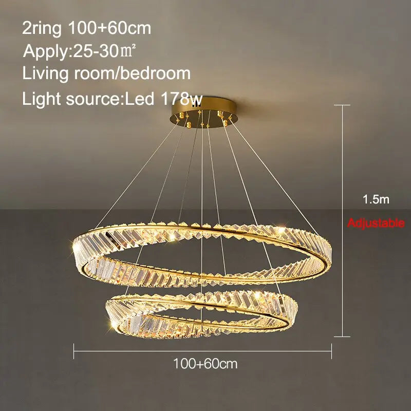 Crystal Led Chandelier — alternate product view 14