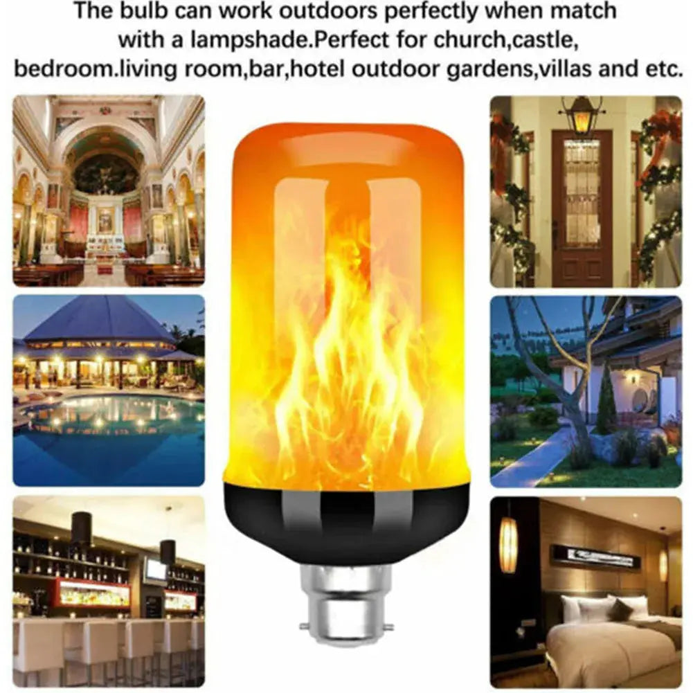 B22 LED Flicker Flame Bulb — alternate product view 1