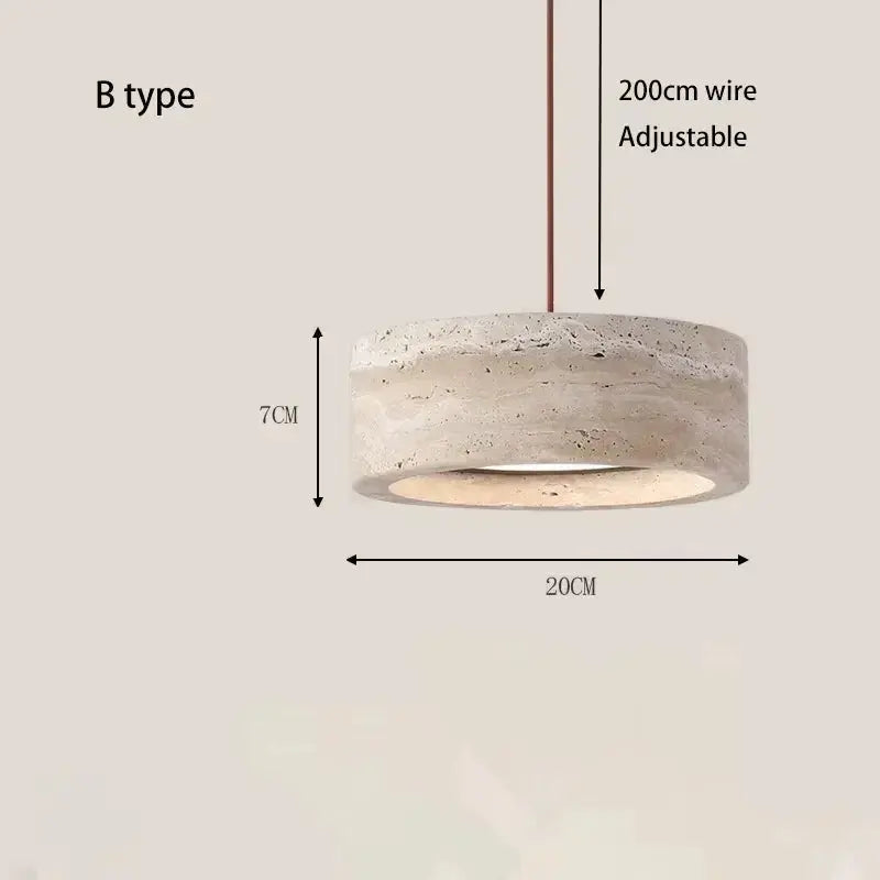 Natural Stone Bedroom Light Fixtures — alternate product view 7