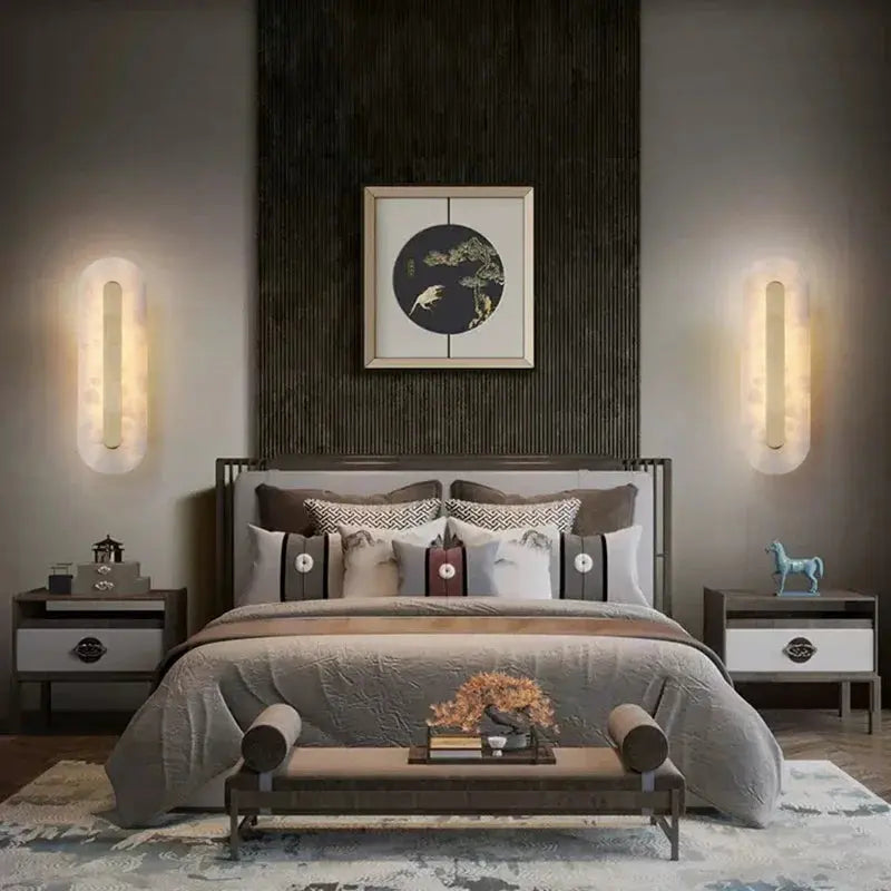 Gold Marble Wall Bedroom Lamp — alternate product view 3