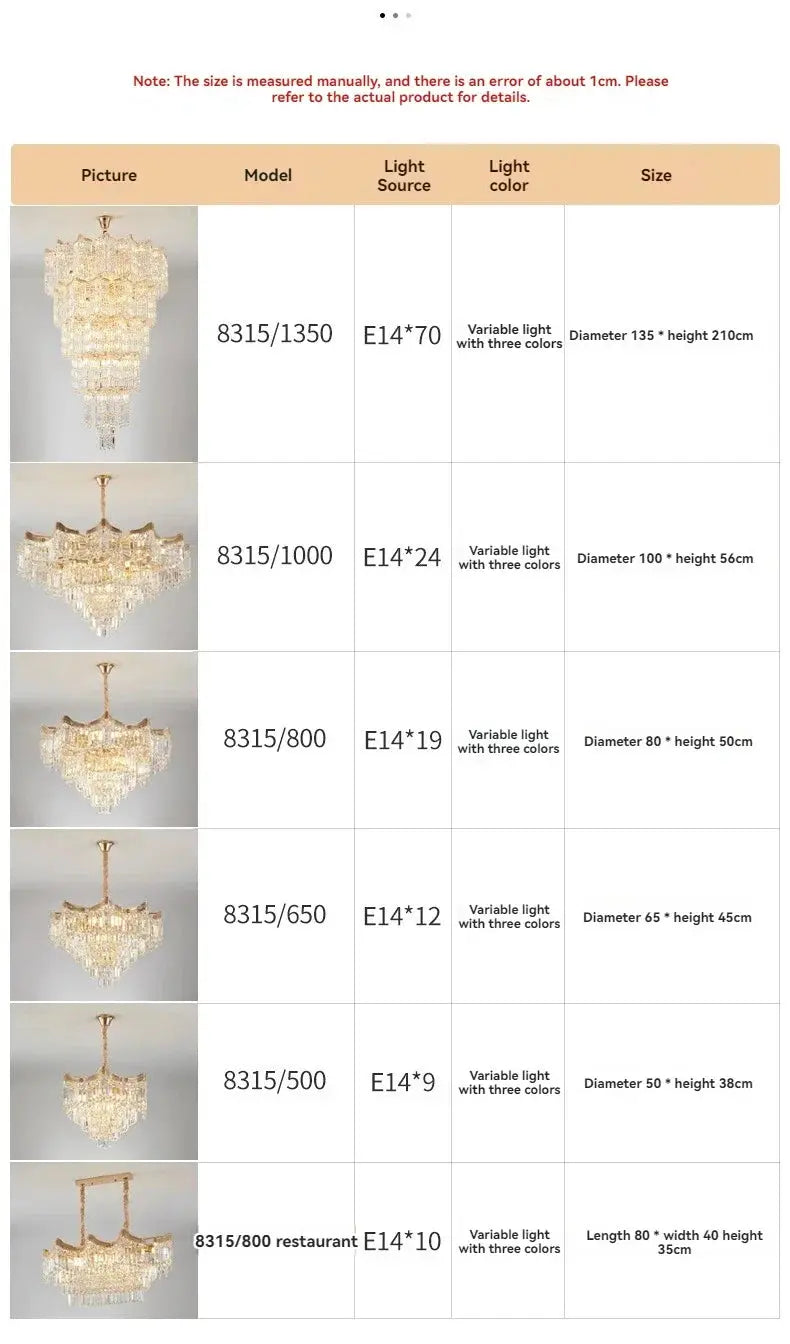 Modern Luxury Stairs Large Crystal Chandeliers — alternate product view 11
