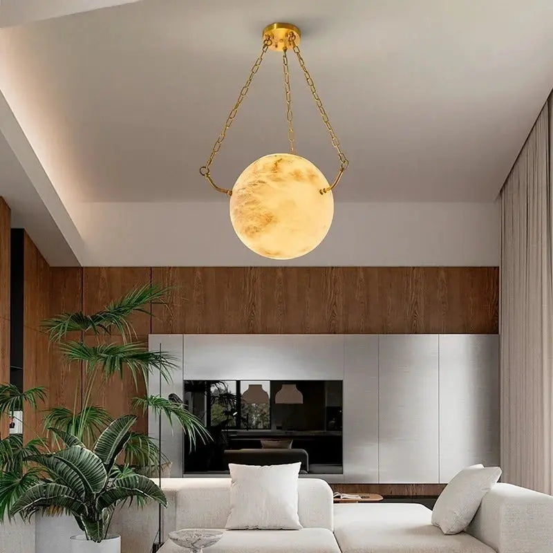 Designer Marble Ball Chandelier — product view