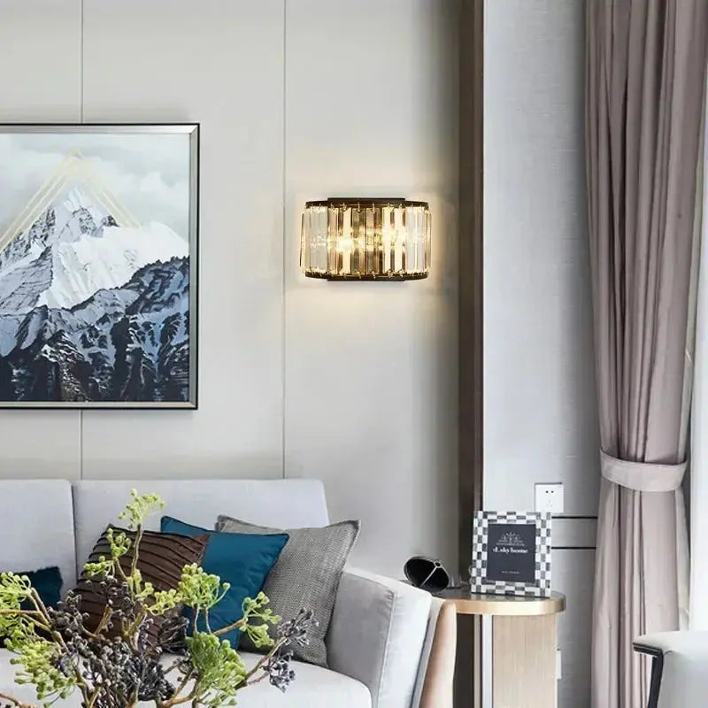 Modern Creative Luxury Crystal Wall Lamp — product view
