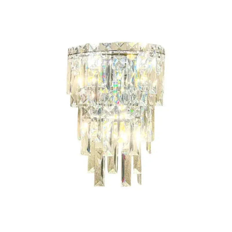 Hotel Lobby Corridor Crystal Wall Lamp — alternate product view 1