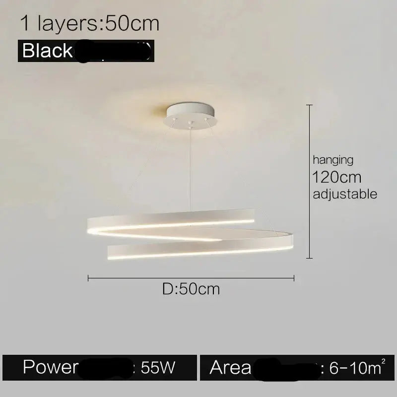 New Minimalist Living Room Modern Pendant Lamp — alternate product view 9