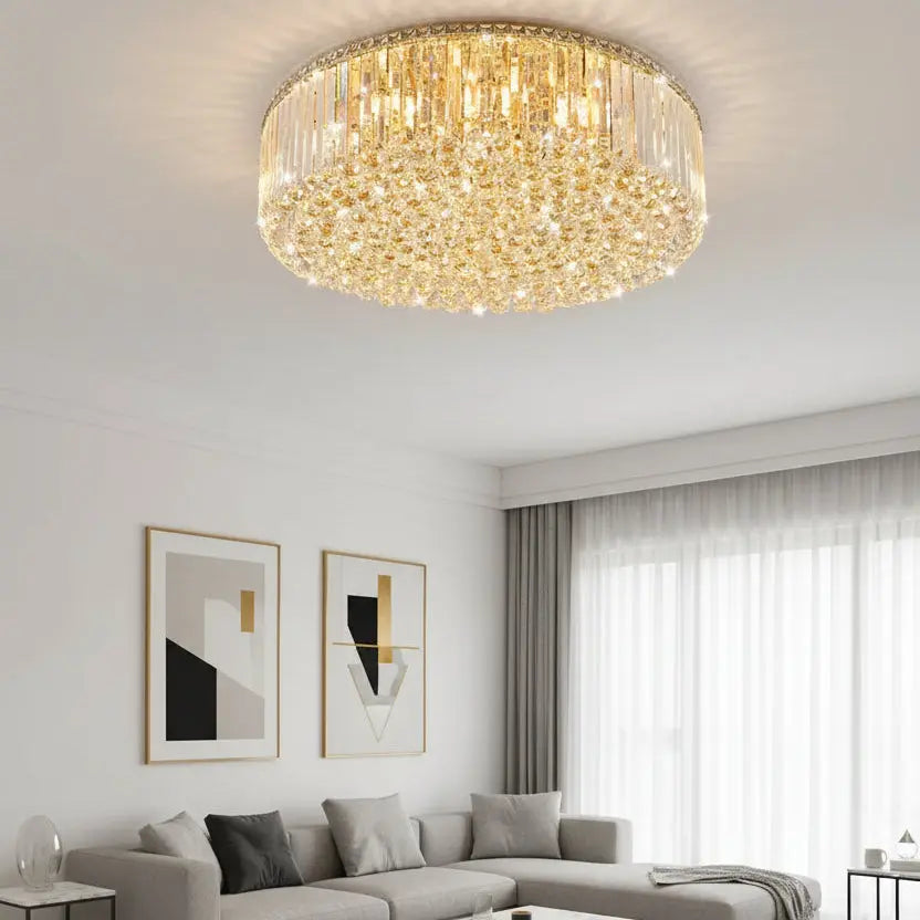 Modern Round Crystal Fixture — product view