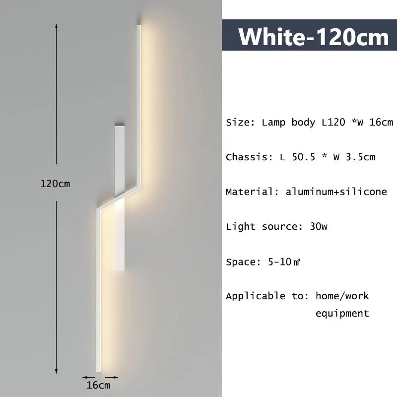 Minimalist Line Strip Wall Lamp — alternate product view 13