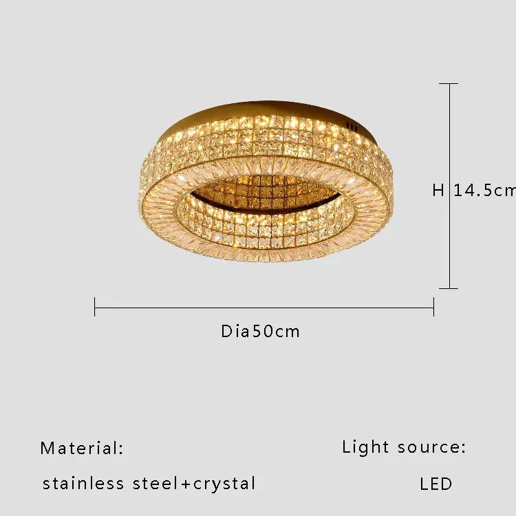 Modern Two Tier Crystal Luxury Ceiling Lights — alternate product view 13