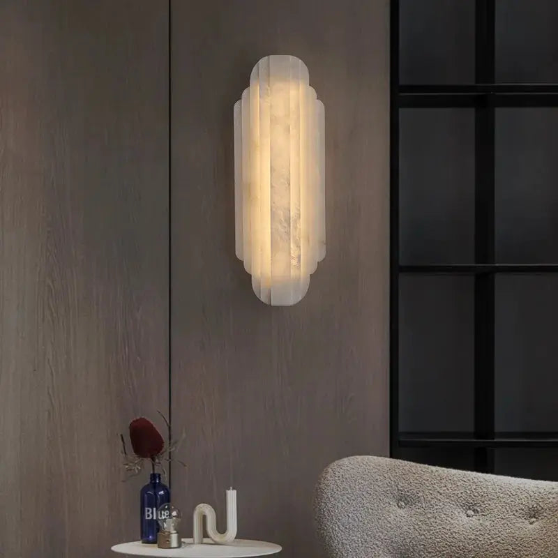 Luxury Wall Alabaster Designer Lamp — alternate product view 1
