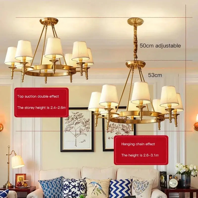 Copper Chandelier — alternate product view 4