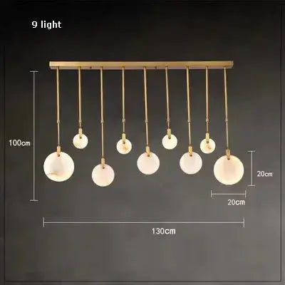 Luxury Natural Stone Pendant Lamp — alternate product view 6