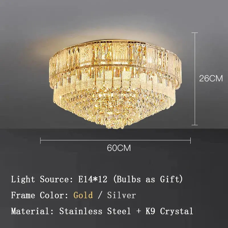 Luxury Crystal New Ceiling Lamp — alternate product view 4