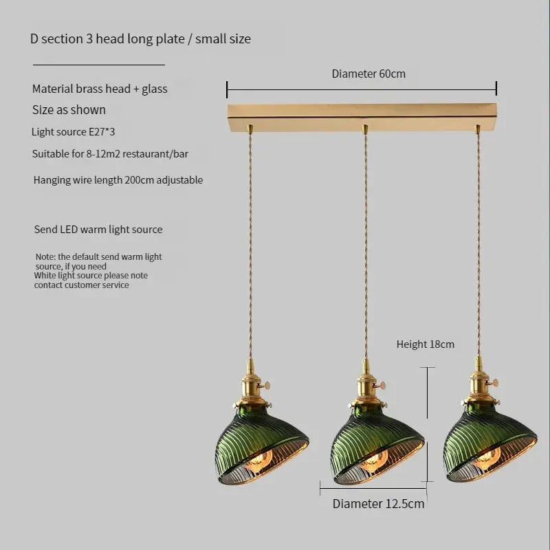 Green Glass Scandinavian Pendant Lights — alternate product view 26