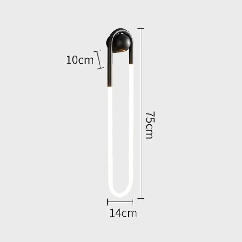 Minimalist U-shaped Wall Lamp — alternate product view 6