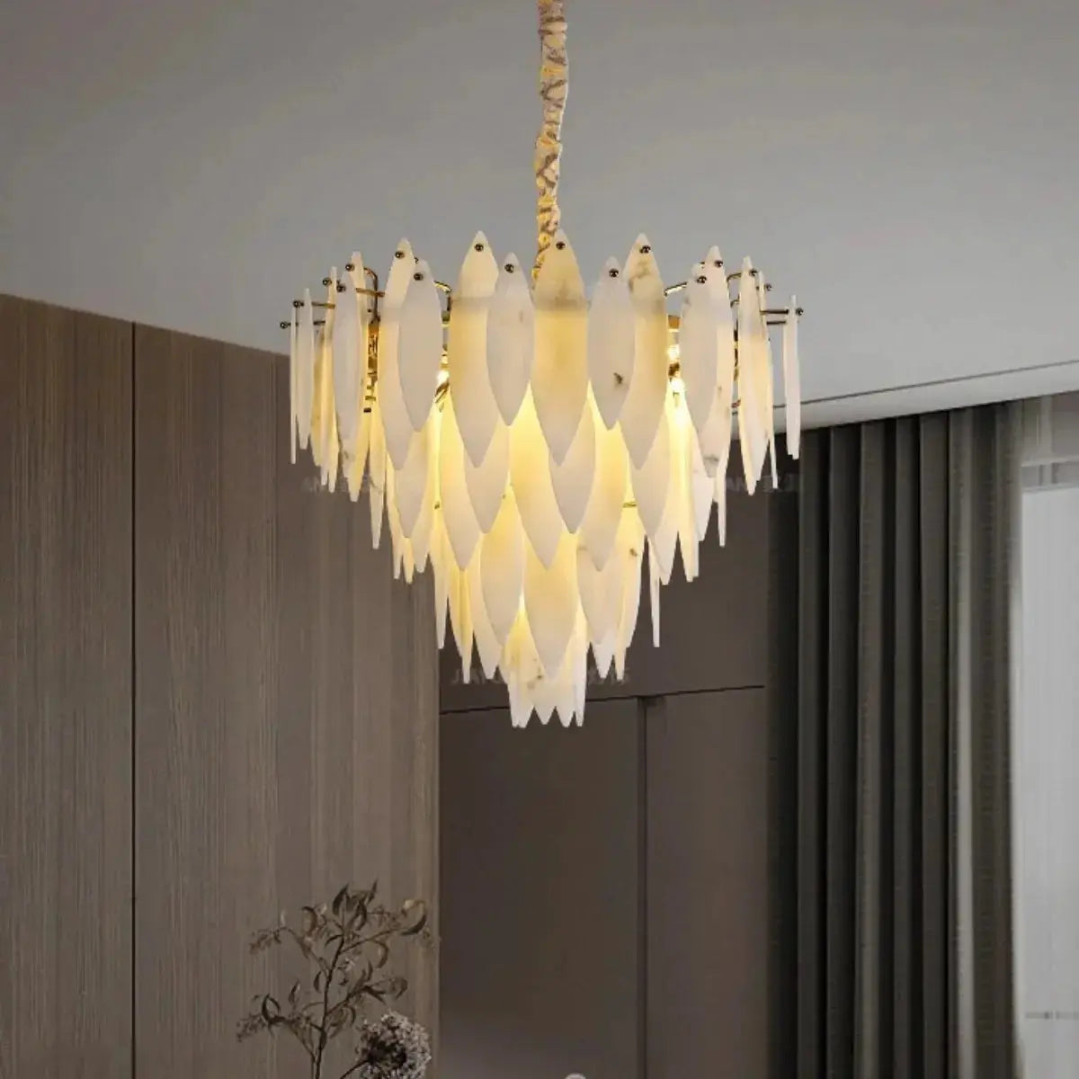 Villa Loft Bedroom Designer Marble Chandeliers — alternate product view 1