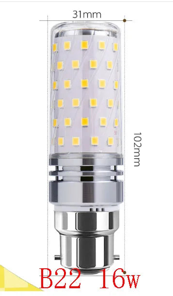 Compact LED corn bulb product view for chandelier and pendant fittings