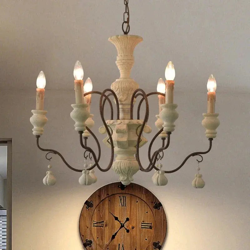 Classic Franch Wood Chandelier — alternate product view 2
