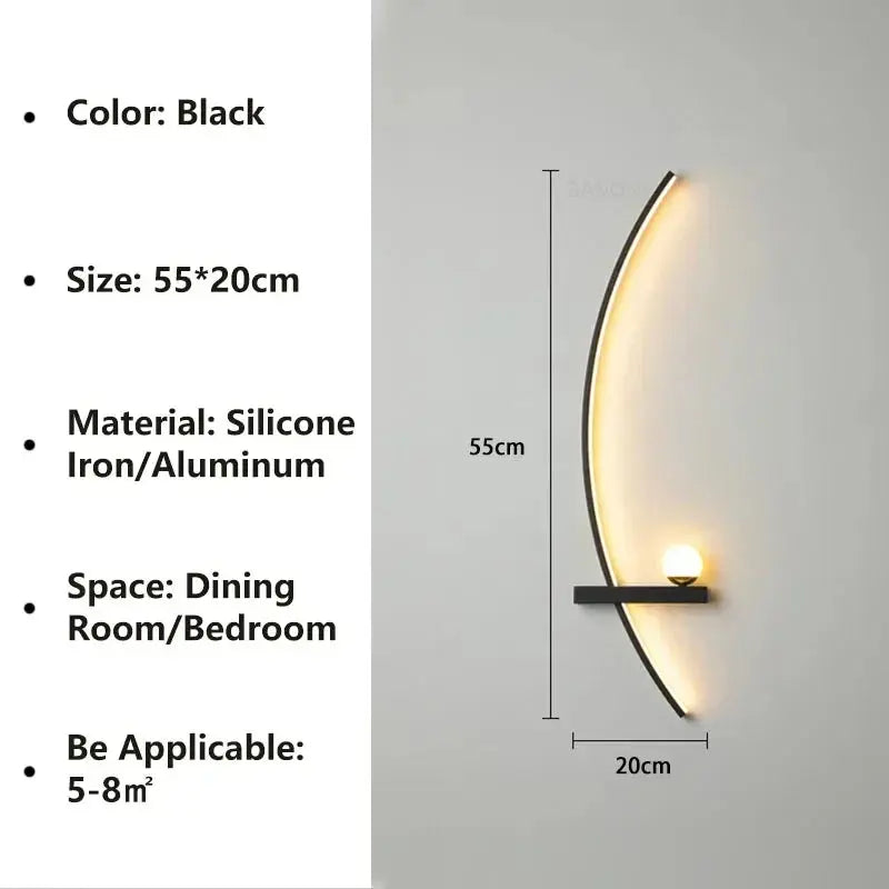 Modern Striped Wall Light — alternate product view 8
