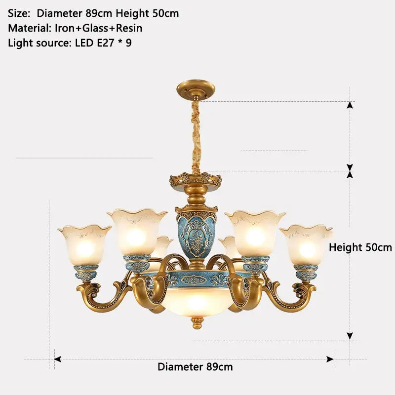 European Chandelier Mid Century Modern Lighting — alternate product view 9
