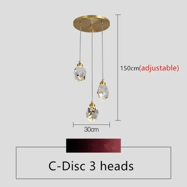 Nordic Ice Shape Pendant Light — alternate product view 10