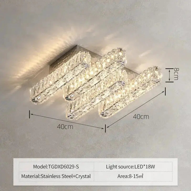 Modern Ceiling K9 Crystal Chandelier — alternate product view 7